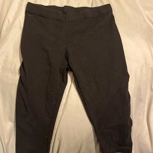 Black mid length leggings